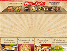 Tablet Screenshot of pizzasprint-monor.hu